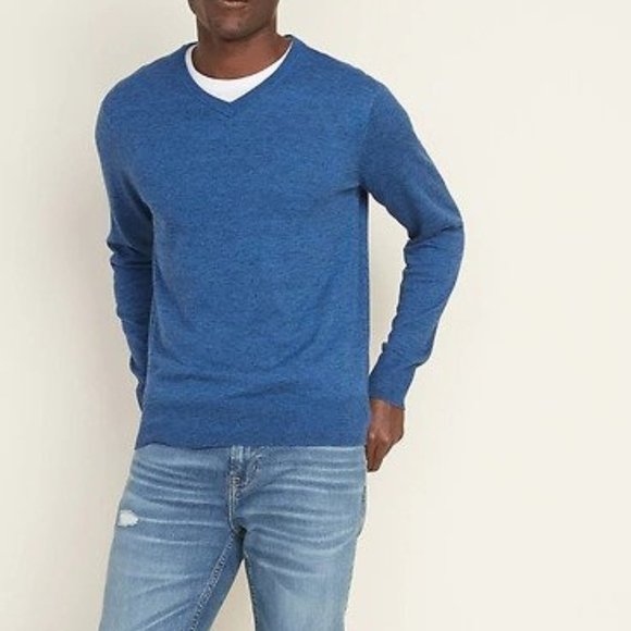 Old Navy Other - NWT Old Navy Blue V-Neck Sweater M Tall